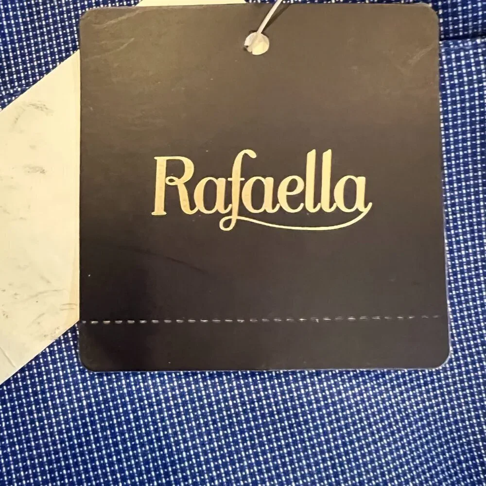 NWT Rafaella Blue Pull On Stretch Capri Pants, Size 4